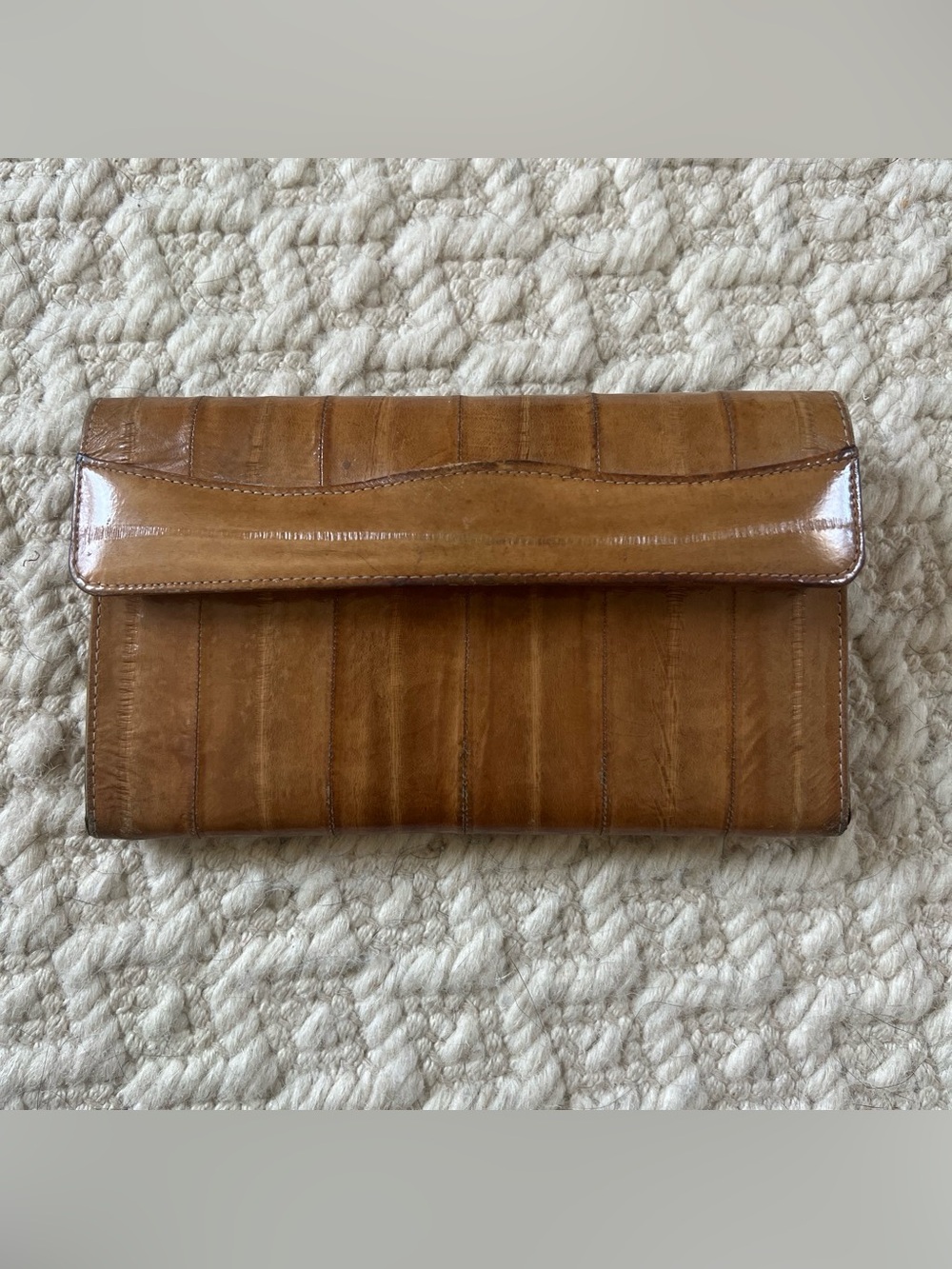 Vintage Leather Eel Skin Wallet